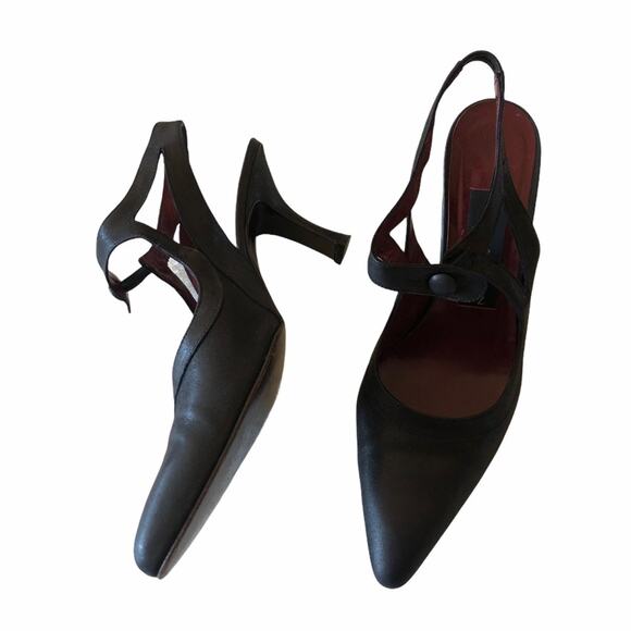 Donna Karan Astral Bronze Pump Pointed Toe 9 EUC